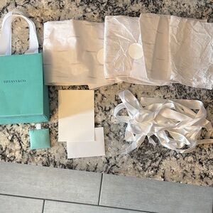 Tiffany & Co. Turquoise Bag with White Accents